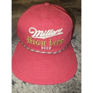 American Needle Miller High Life Coachella Beer Rope Hat Snapback Authentic New